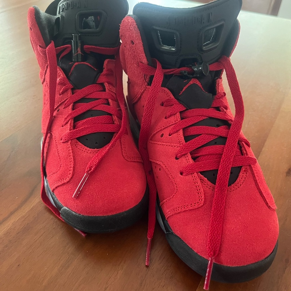 Nike Red and Black High-Top Sneakers